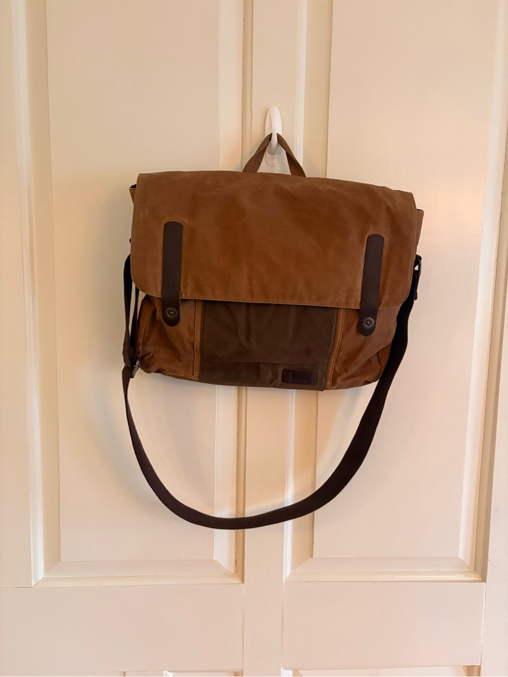 Levi Strauss Co Messenger Bag Canvas Brown Laptop Crossbody Shoulder Satchel